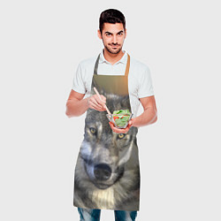 Фартук кулинарный Улыбка волка, цвет: 3D-принт — фото 2