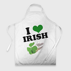 Фартук кулинарный Ireland, I love Irish, цвет: 3D-принт