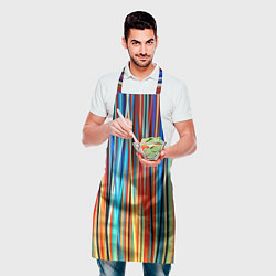 Фартук кулинарный Colored stripes, цвет: 3D-принт — фото 2