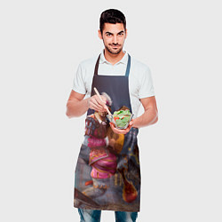 Фартук кулинарный Лютик, цвет: 3D-принт — фото 2
