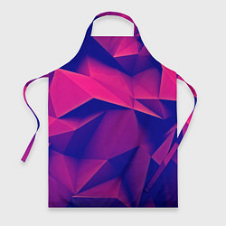 Фартук кулинарный Violet polygon, цвет: 3D-принт
