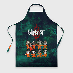 Фартук кулинарный Группа Slipknot, цвет: 3D-принт