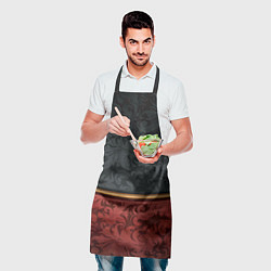 Фартук кулинарный Узоры Black and Red, цвет: 3D-принт — фото 2