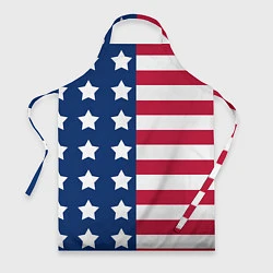 Фартук кулинарный USA Flag, цвет: 3D-принт