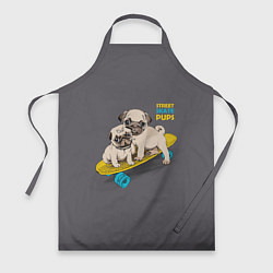 Фартук кулинарный Street Skate Pups, цвет: 3D-принт