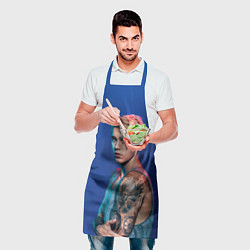 Фартук кулинарный Джастин Бибер, цвет: 3D-принт — фото 2