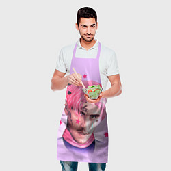 Фартук кулинарный Lil Peep: Pink Edition, цвет: 3D-принт — фото 2