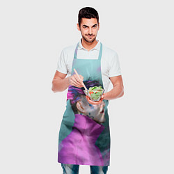 Фартук кулинарный Lil Peep: Neon Style, цвет: 3D-принт — фото 2