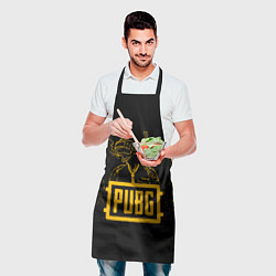 Фартук кулинарный PUBG: Black Soldier, цвет: 3D-принт — фото 2