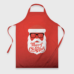 Фартук кулинарный Santa: Merry Christmas, цвет: 3D-принт