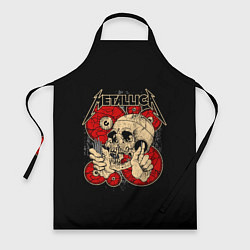 Фартук кулинарный Metallica Skull, цвет: 3D-принт