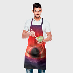 Фартук кулинарный Неоновая сфера, цвет: 3D-принт — фото 2