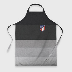 Фартук кулинарный ФК Атлетико Мадрид: Серый стиль, цвет: 3D-принт