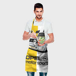 Фартук кулинарный Opel Motor Sport: Ascona B, цвет: 3D-принт — фото 2