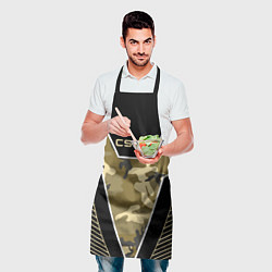 Фартук кулинарный CS:GO Khaki Camo, цвет: 3D-принт — фото 2