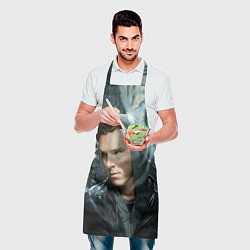 Фартук кулинарный Камбербэтч в капюшоне, цвет: 3D-принт — фото 2
