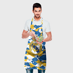 Фартук кулинарный Real Madrid: Camo, цвет: 3D-принт — фото 2