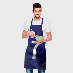 Фартук кулинарный Ronaldo 7: Blue Sport, цвет: 3D-принт — фото 2