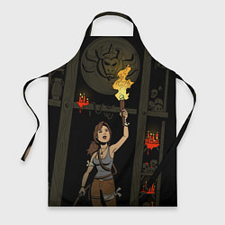 Фартук кулинарный Tomb Raider: Treasure hunt, цвет: 3D-принт