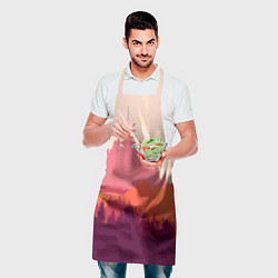 Фартук кулинарный Firewatch City, цвет: 3D-принт — фото 2