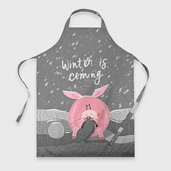 Фартук кулинарный Pig: Winter is Coming, цвет: 3D-принт