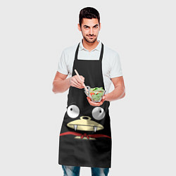 Фартук кулинарный Лицо Ниблера, цвет: 3D-принт — фото 2