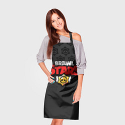 Фартук кулинарный Brawl Stars: Black Team, цвет: 3D-принт — фото 2