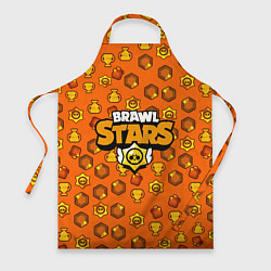 Фартук кулинарный Brawl Stars: Orange Team, цвет: 3D-принт