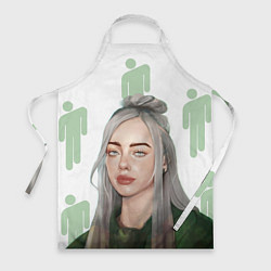 Фартук кулинарный Billie Eilish, цвет: 3D-принт