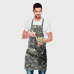 Фартук кулинарный Пиксельный камуфляж, цвет: 3D-принт — фото 2