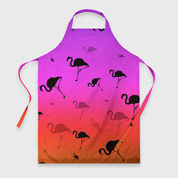 Фартук кулинарный Фламинго, цвет: 3D-принт