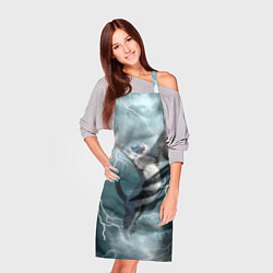 Фартук кулинарный Грозовой кошак, цвет: 3D-принт — фото 2