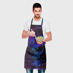 Фартук кулинарный NEON FRACTAL, цвет: 3D-принт — фото 2