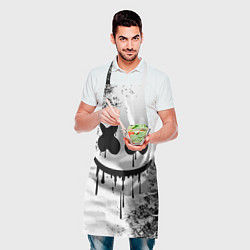 Фартук кулинарный Marshmello, цвет: 3D-принт — фото 2
