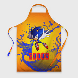Фартук кулинарный Sonic - Соник, цвет: 3D-принт