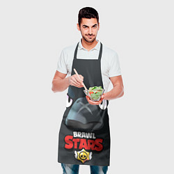 Фартук кулинарный Brawl Stars Voron, цвет: 3D-принт — фото 2