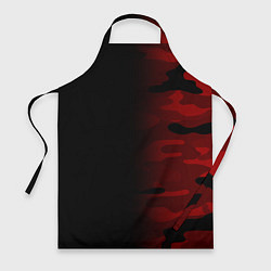 Фартук кулинарный RED BLACK MILITARY CAMO, цвет: 3D-принт