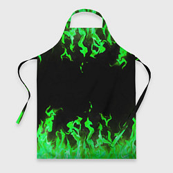 Фартук кулинарный GREEN FIRE ОГОНЬ, цвет: 3D-принт
