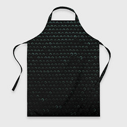 Фартук кулинарный Текстура геометрия ромбы черны, цвет: 3D-принт
