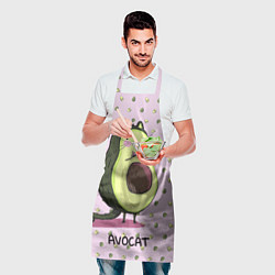 Фартук кулинарный Авокадо Кот, цвет: 3D-принт — фото 2