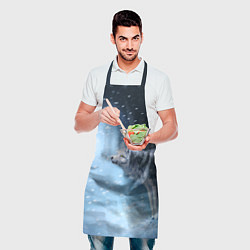 Фартук кулинарный ВОЛК ЗИМА D, цвет: 3D-принт — фото 2