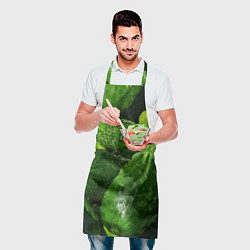 Фартук кулинарный Огурцы, цвет: 3D-принт — фото 2
