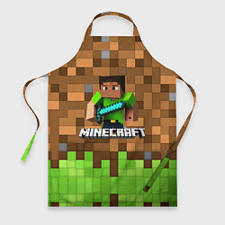 Фартук кулинарный Minecraft logo heroes, цвет: 3D-принт