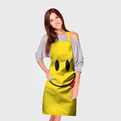 Фартук кулинарный Смайлик милый, цвет: 3D-принт — фото 2