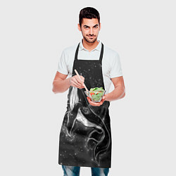 Фартук кулинарный Космический Кит, цвет: 3D-принт — фото 2