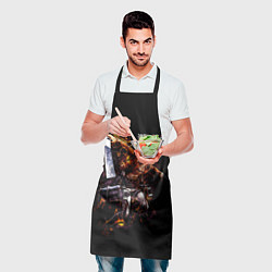 Фартук кулинарный Атака на титанов, цвет: 3D-принт — фото 2