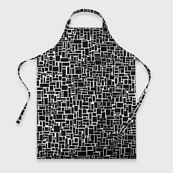 Фартук кулинарный Геометрия ЧБ Black & white, цвет: 3D-принт