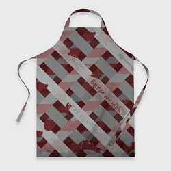 Фартук кулинарный Красная решётка, цвет: 3D-принт
