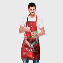 Фартук кулинарный Влюблённые кружатся держась за руки, цвет: 3D-принт — фото 2