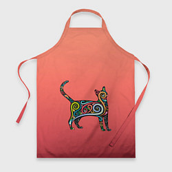 Фартук кулинарный Внутренний кот арт, цвет: 3D-принт